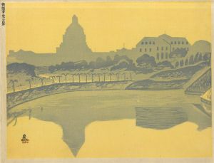 昭和大東京百図絵　新議事堂の影