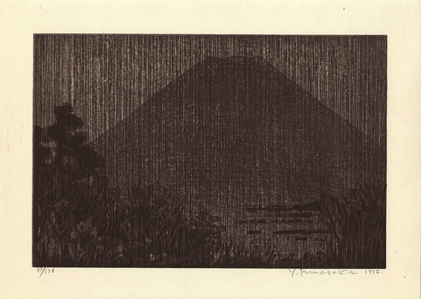 Funasaka Yoshisuke “36 Views of Mt.Fuji / View from South Ashigara Pass, Mt.Fuji in the Dark”