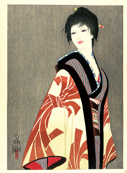 Iwata Sentaro “Compilation of Masterpieces of Bijin Woodblock Prints / Flow of Star”