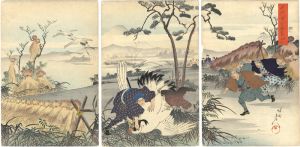 周延「千代田之御表　鶴御成」