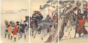周延「千代田之御表　馬揃」
