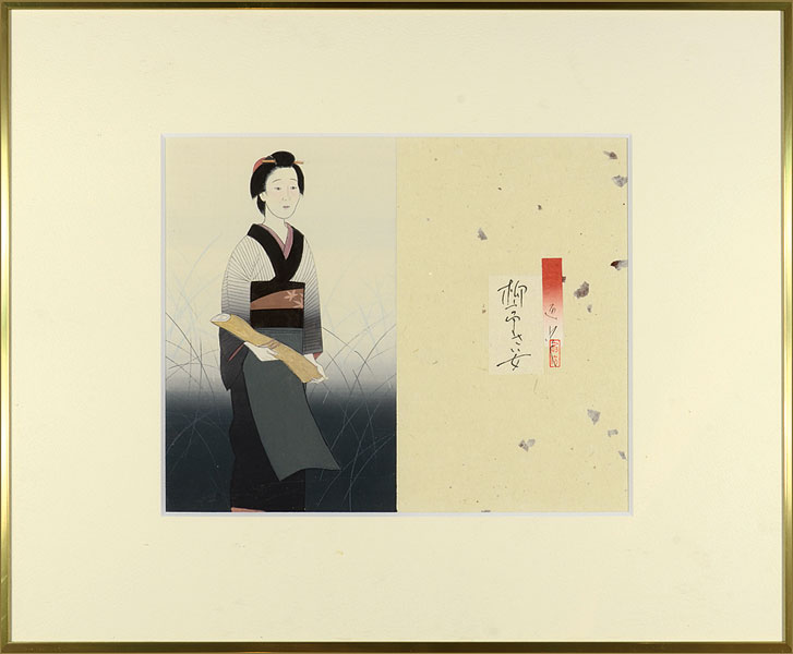 蓬田やすひろ「自筆画稿 柳亭さい女」