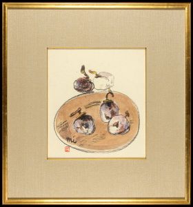 Mimino Usaburo / Drawing : Dried Persimmons 