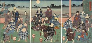 国芳「月の詠酒興戯」