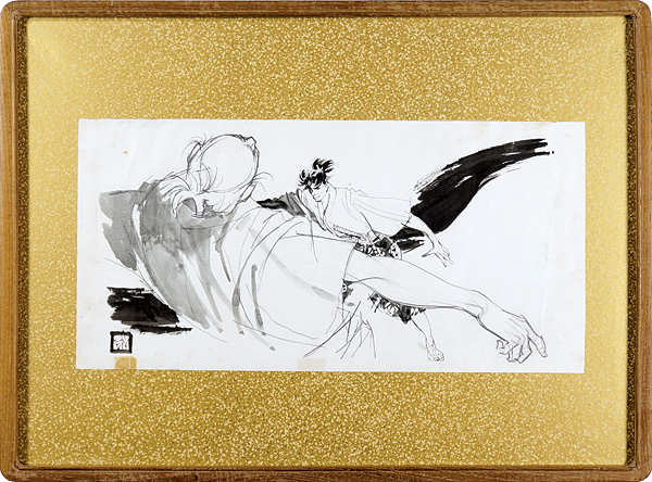 岩田専太郎「自筆挿絵」