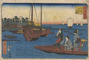 広重初代「江戸名所 佃嶋住吉の杜」