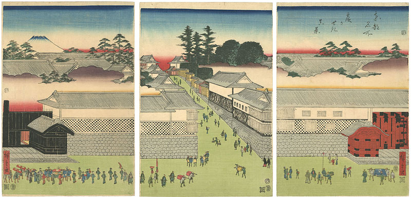 Hiroshige “A True View of Kasumigaseki, from the series Famous Places in the Eastern Capital”