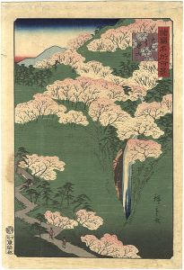 広重二代「諸国名所百景　大和よし野山」