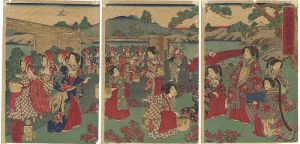 国政「茶摘御遊覧之図」