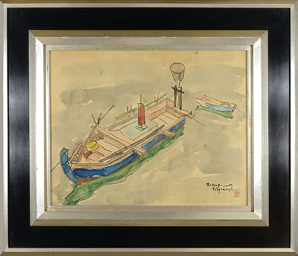 Ishikawa Toraji “Painting :  A Fishing Boat”