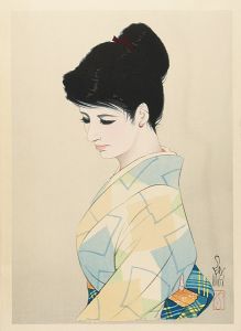 Iwata Sentaro / Compilation of Masterpieces of Bijin Woodblock Prints / Summer Elegance
