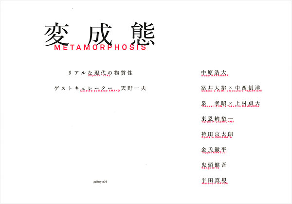 「変成態-リアルな現代の物質性」
