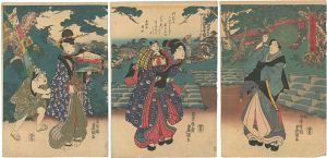 Toyokuni III / The Year’s First ”Horse Day” Festival at Oji Inari Shrine [王子稲荷初午祭ノ図]