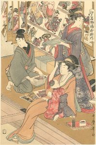歌麿「江戸名物錦画耕作 【復刻版】」
