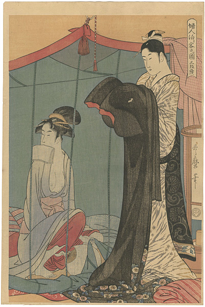 Utamaro “Women Overnight Guests (right) 【Reproduction】”