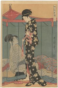 歌麿「婦人泊り客の図（中） 【復刻版】」