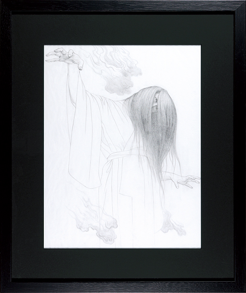 天明屋尚「自筆画稿 幽霊図（下図）」