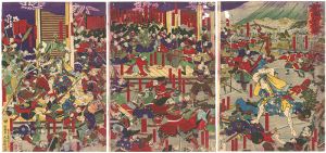 Yoshitora / In the Foothills of Mount Fuji, the Soga Brothers Achieve Their Revenge [冨士裾野十番伐図]