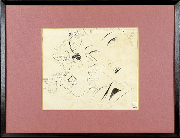 Iwata Sentaro “自筆挿絵 天狗 23”