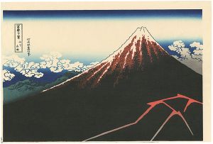 Hokusai / Thirty-Six Views of Mt. Fuji / Sanka hakuu 【Reproduction】 [富嶽三十六景　山下白雨 【復刻版】]