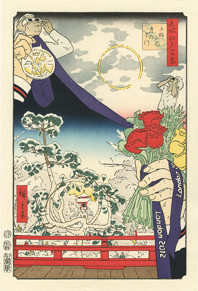 福田美蘭「2012年の雪月花」