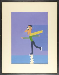 Wada Makoto / Painting :Ice Skating (tentative title) 