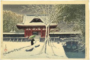芝公園の雪