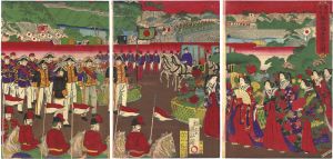国政「東京名所　萬世橋遠景之図」