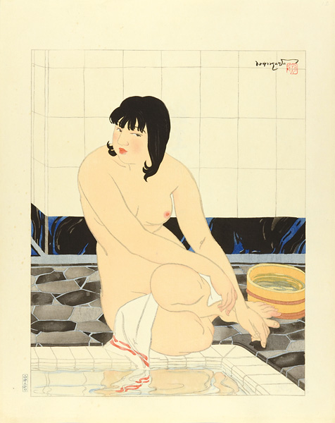 Ishikawa Toraji “10 Types of Female Nudes / At the Bath”