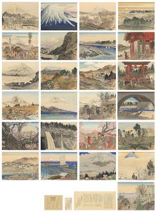 Jokata Kaiseki / Woodblock Collection : 25 Views of Fuji in the 4 Seasons