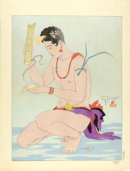 Paul Jacoulet	 “世界風俗版画集 檳椰の実 ”