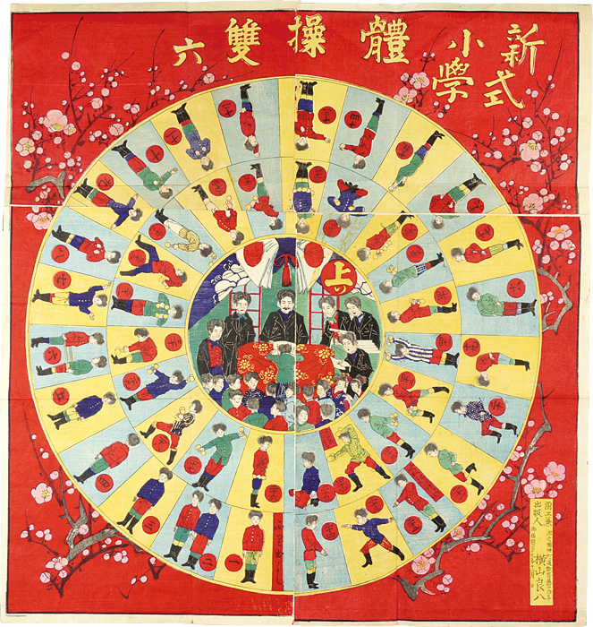横山良八「新式小学体操双六」