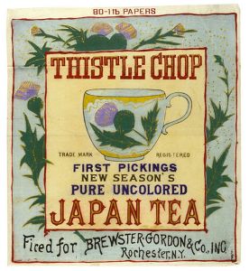 作者不詳「輸出茶箱用蘭字ラベル」