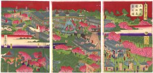 Kunitoshi / Famous Views of Tokyo : The 2nd National Industrial Exhibition at Ueno Park [東京名所之内　上野公園地眞景之図（第2回勧業博覧会）]