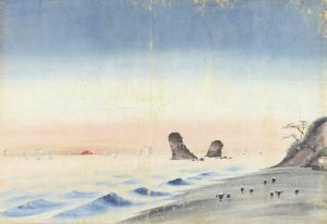 泥絵　二見ヶ浦