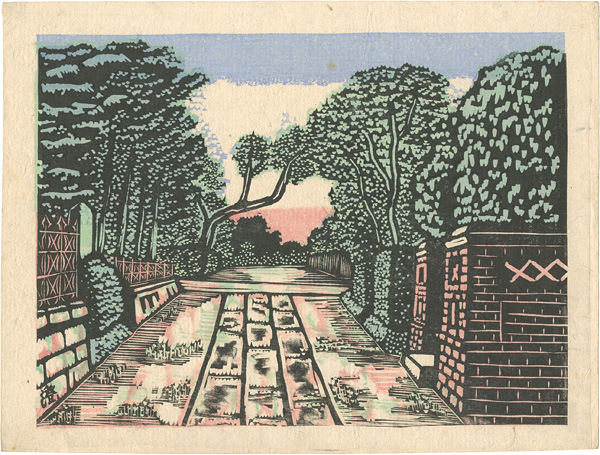 Kawakami Sumio “新東京百景 青山墓地”