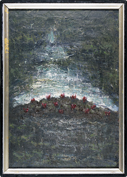 Fujiyama Han “自筆画 夜・水辺風景”