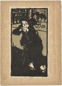 カフェの女