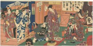 踊形容楽屋の図