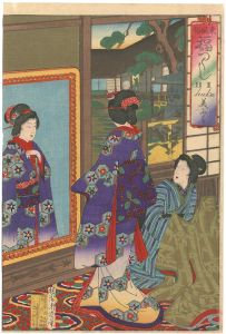 周延「東風俗福つくし　美ふく」