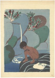 Kawabata Ryushi / Boy and Waterfall