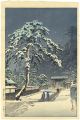 Honmonji Temple in Snow