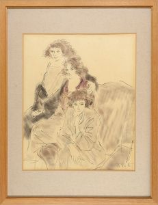 Sato Takezo / Painting : 3 beauties (ｔentative title)