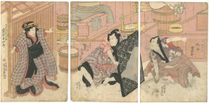 Kunisada I / Kabuki Scene from Datekurabe Okuni Kabuki [伊達競阿国戯場]