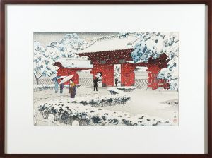 本郷赤門の雪