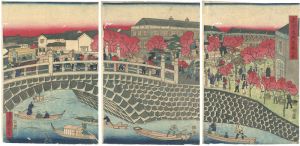 Yoshitora / Famous VIews of Tokyo, Kyobashi Area [東京名所京橋之図]