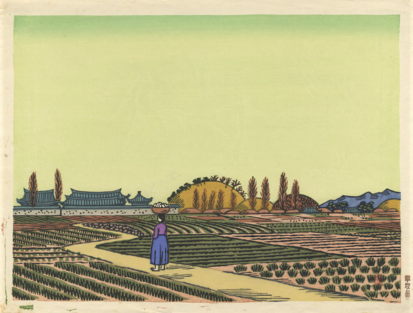 Hiratsuka Unichi “京城風景（別題：新羅旧都 朝鮮慶州）”