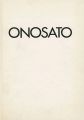 ONOSATO オノサトトシノブ版画目録 1958-1989