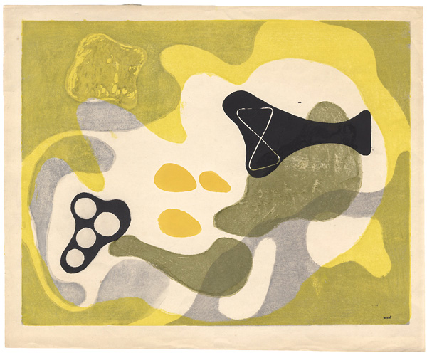Onchi Koshiro “Landscape of May (later print)”