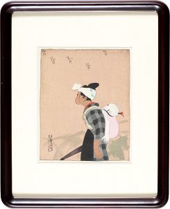 子守うた（新錦絵帖『處女の頃』より）